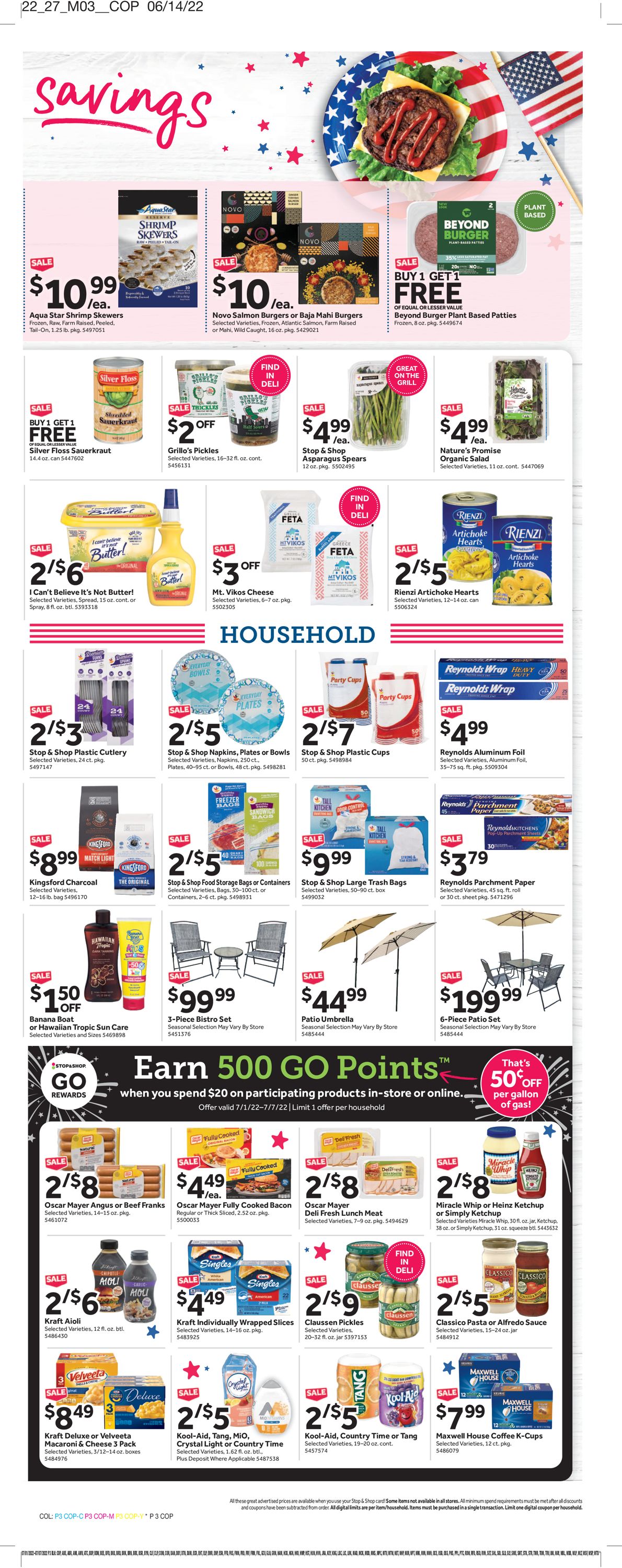 Stop and Shop Ad from 07/01/2022