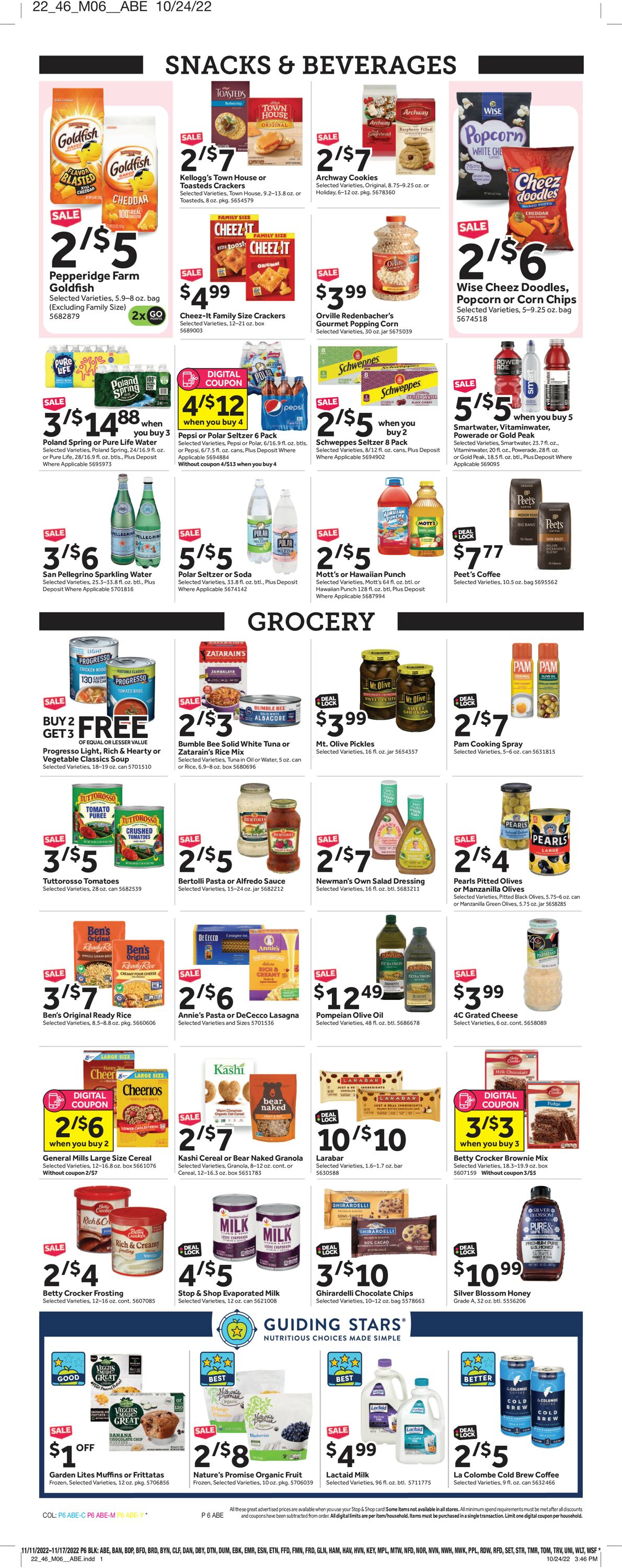 Stop and Shop Ad from 11/11/2022