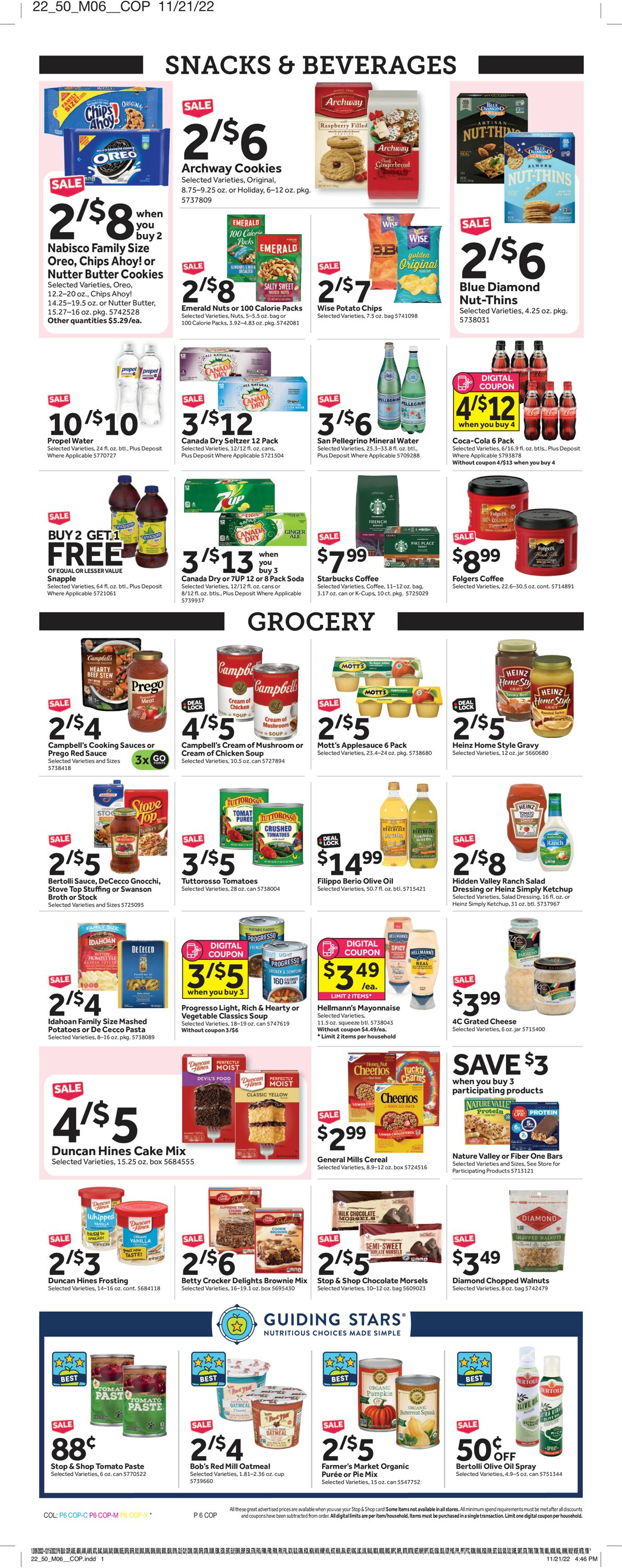 Stop and Shop Ad from 12/09/2022