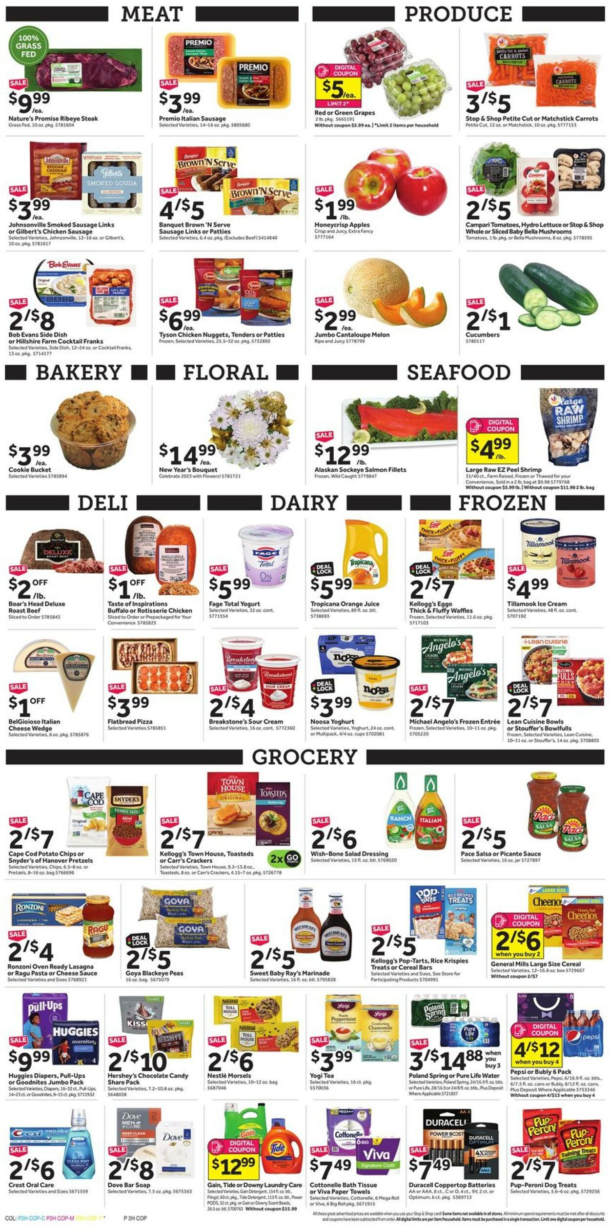 Stop and Shop Ad from 12/25/2022