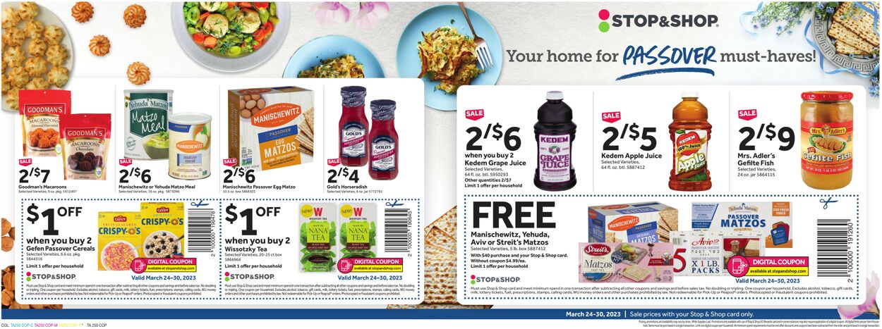 Stop and Shop Ad from 03/24/2023