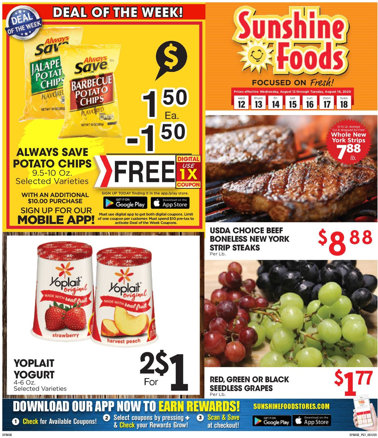 Sunshine Foods Ad from 08/12/2020