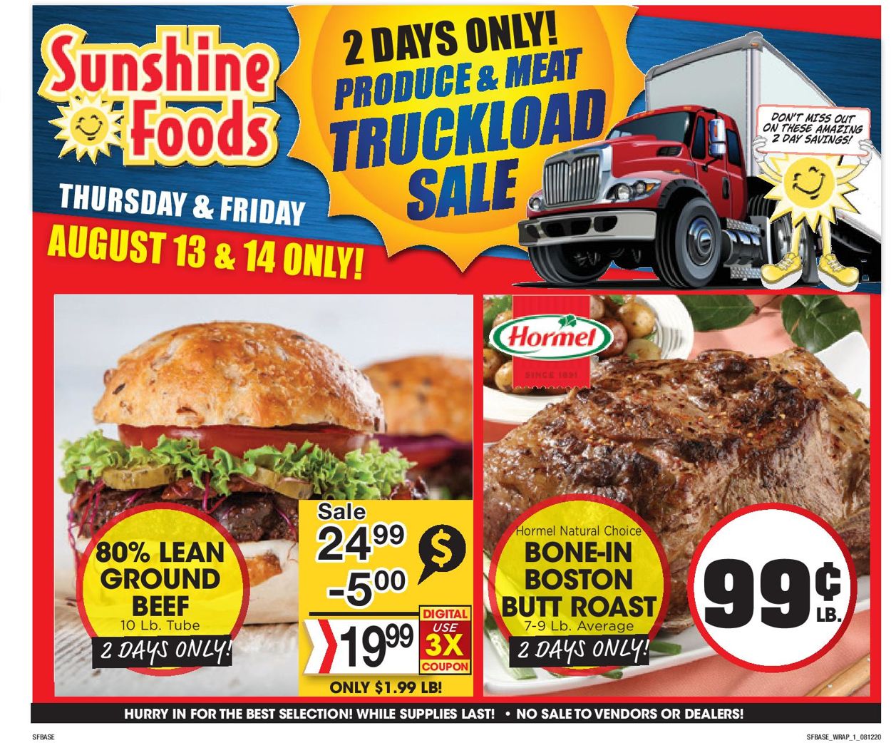 Sunshine Foods Ad from 08/12/2020