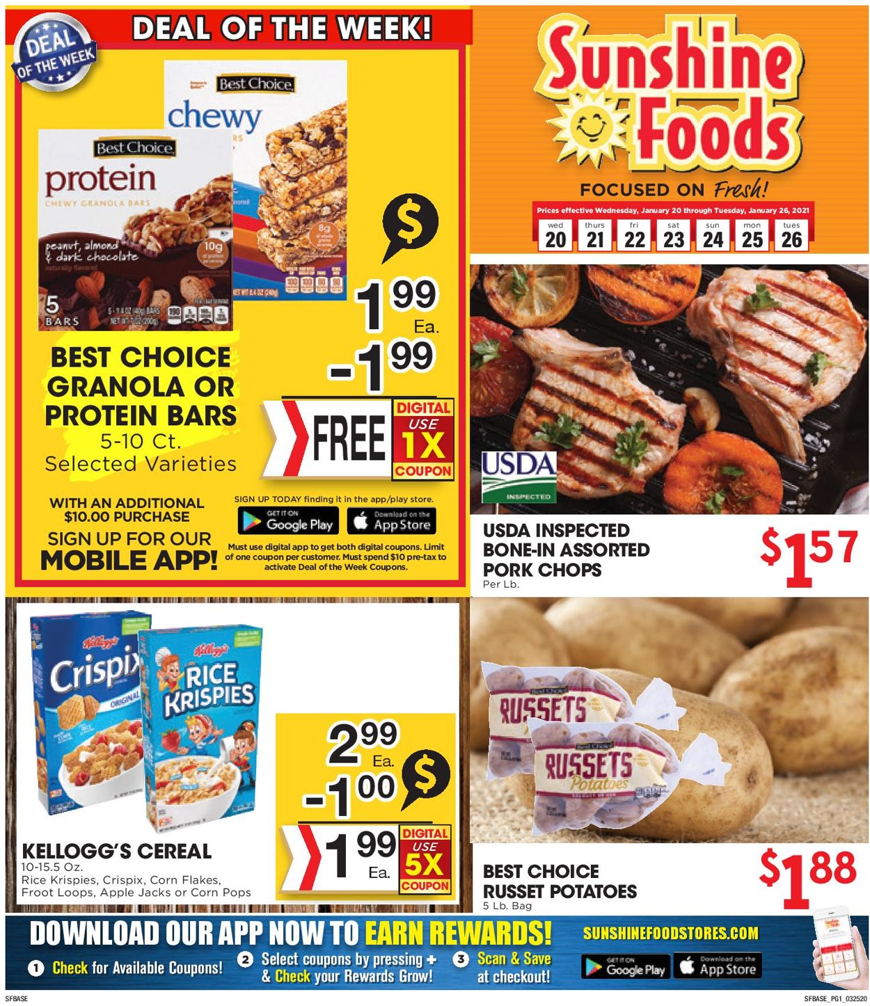 Sunshine Foods Ad from 01/20/2021