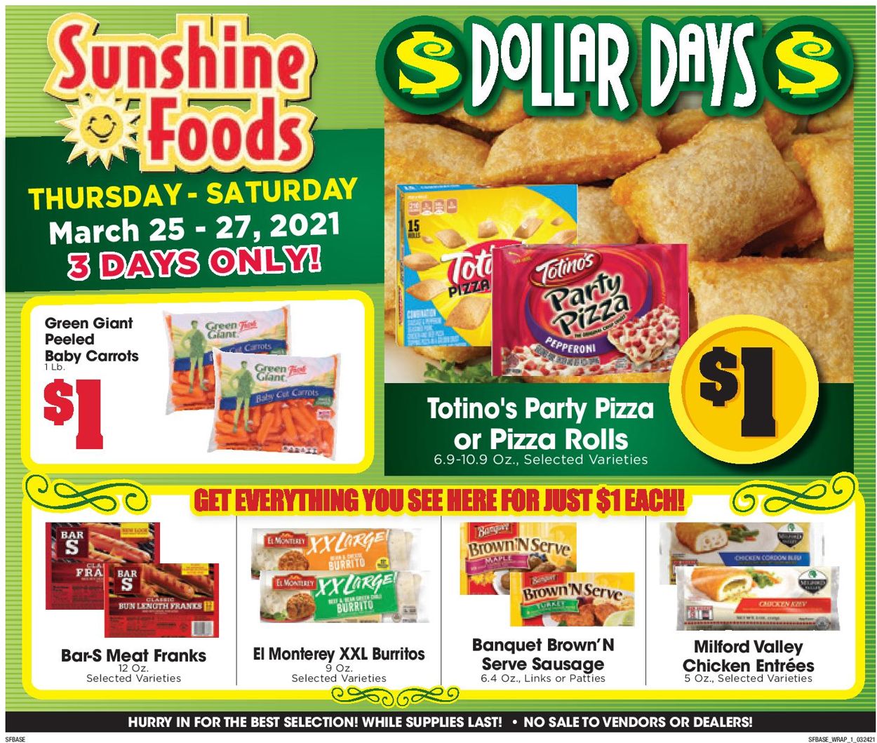 Sunshine Foods Ad from 03/24/2021