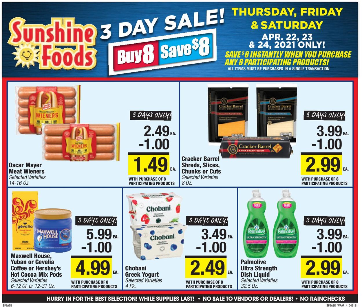 Sunshine Foods Ad from 04/21/2021
