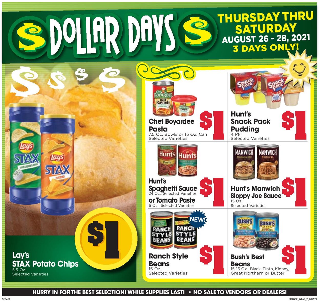 Sunshine Foods Ad from 08/25/2021