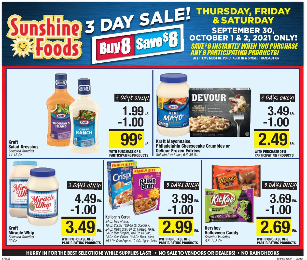 Sunshine Foods Ad from 09/29/2021