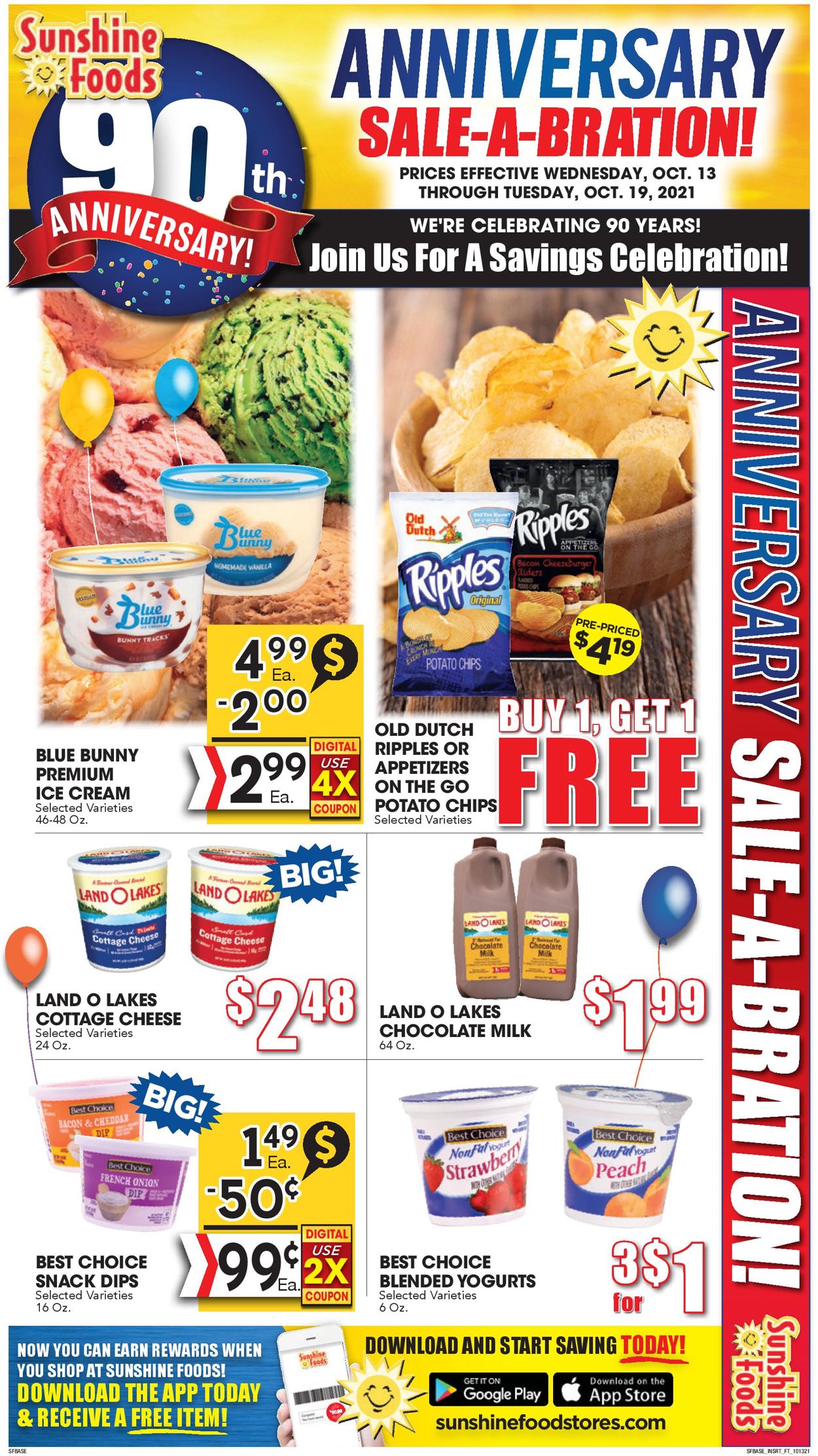 Sunshine Foods Ad from 10/13/2021
