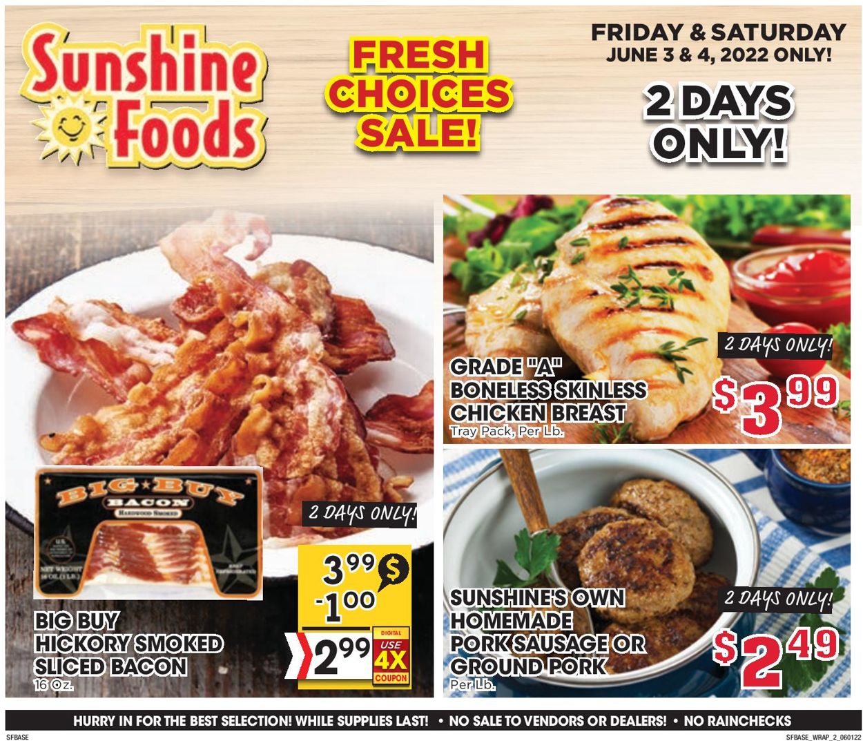 Sunshine Foods Ad from 06/01/2022
