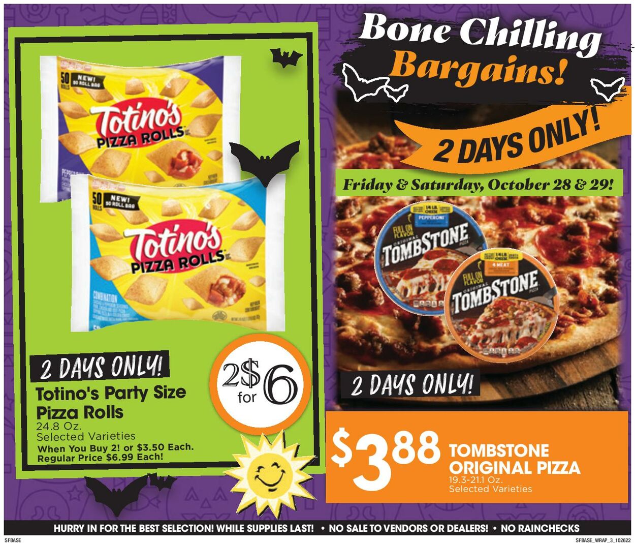 Sunshine Foods Ad from 10/26/2022