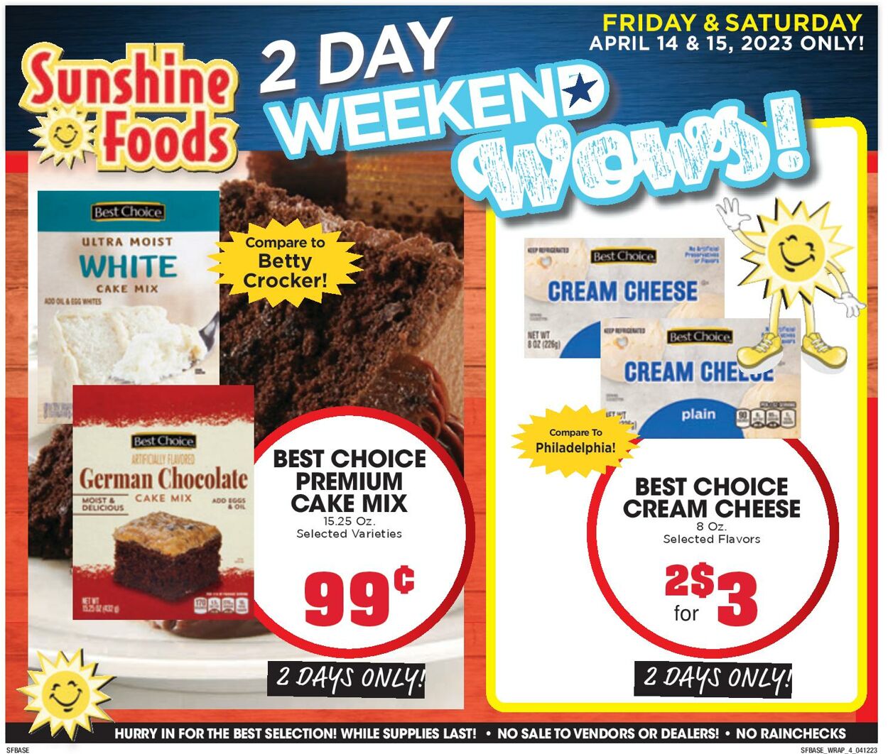Sunshine Foods Ad from 04/12/2023