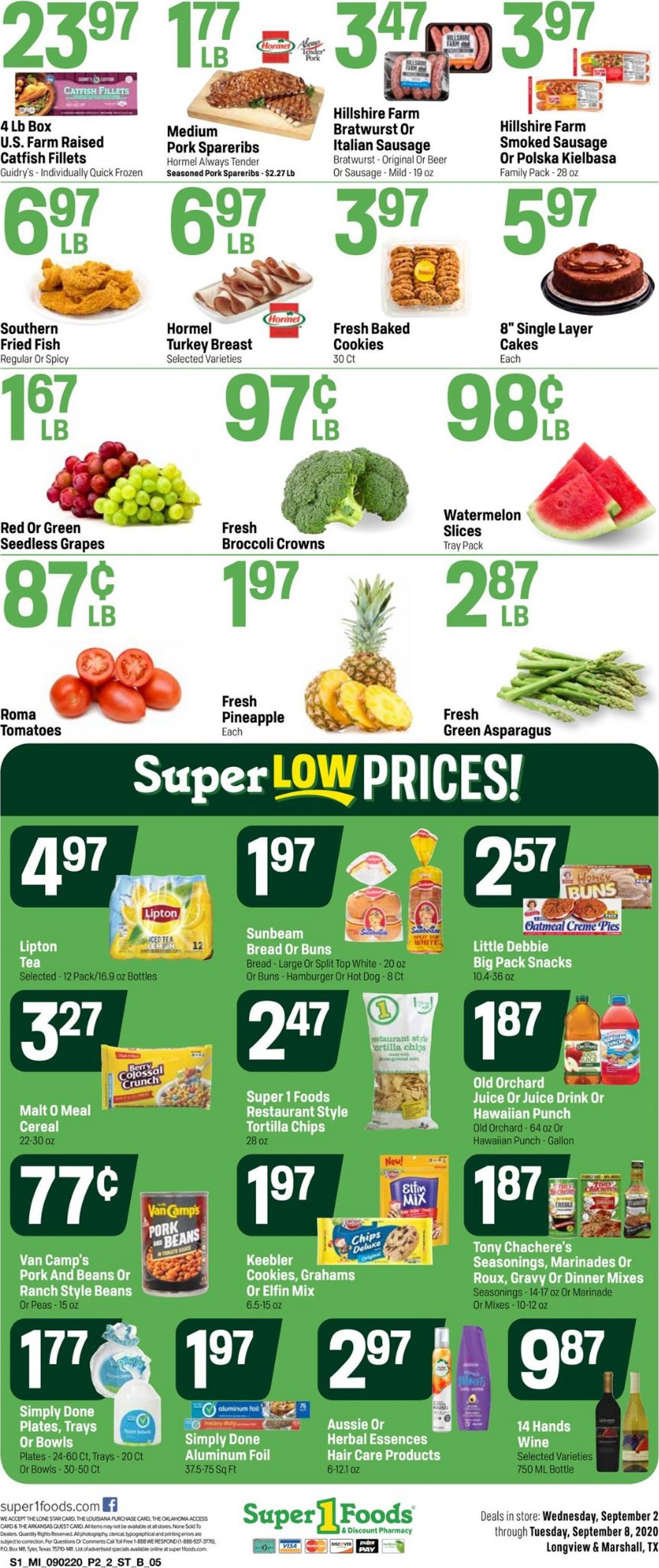 Super 1 Foods Ad from 09/02/2020