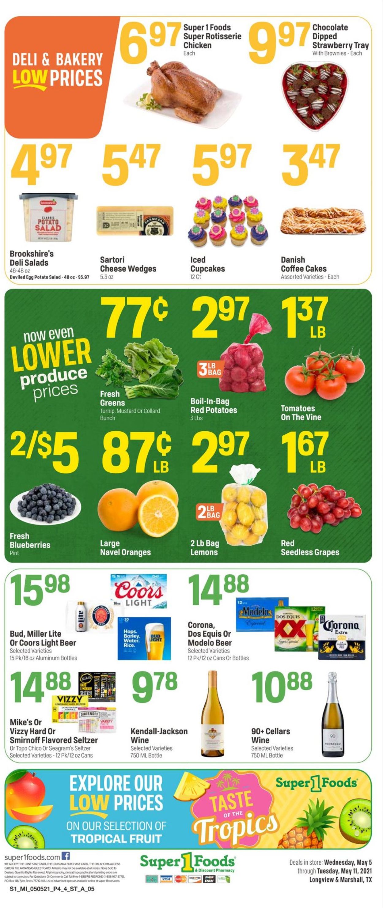 Super 1 Foods Ad from 05/05/2021