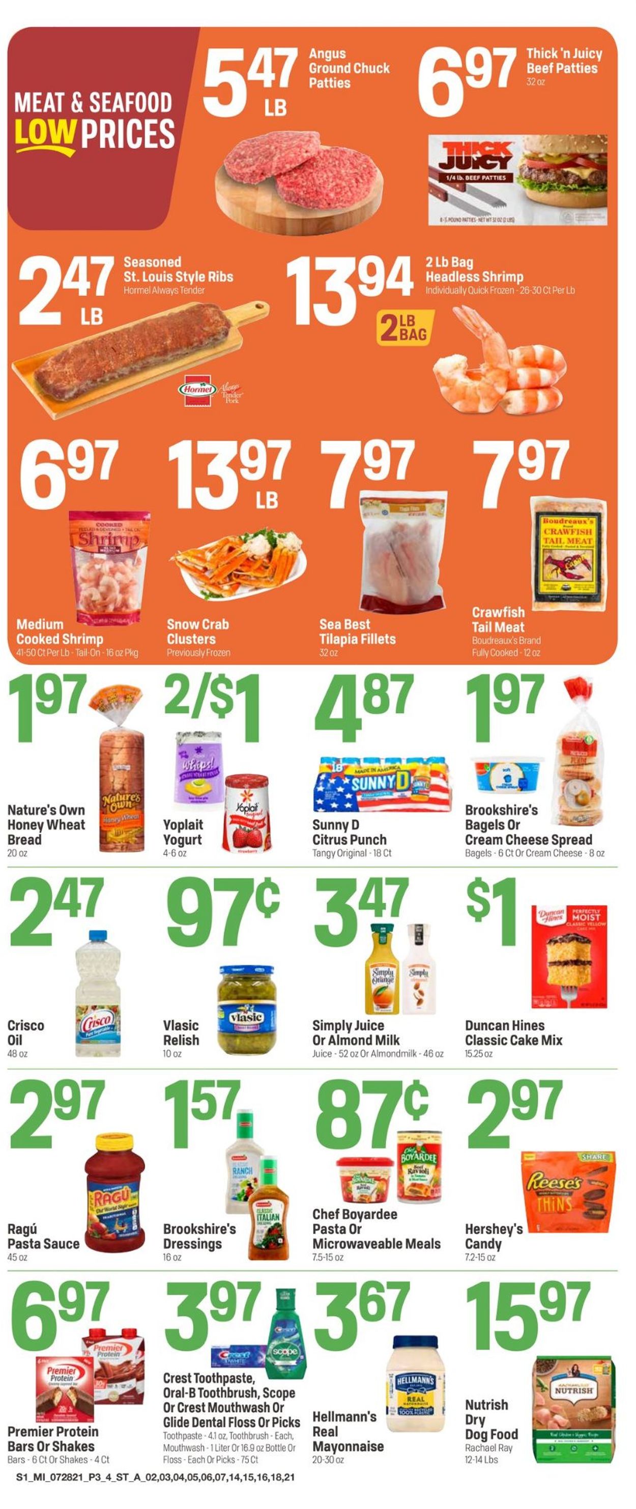 Super 1 Foods Ad from 07/28/2021