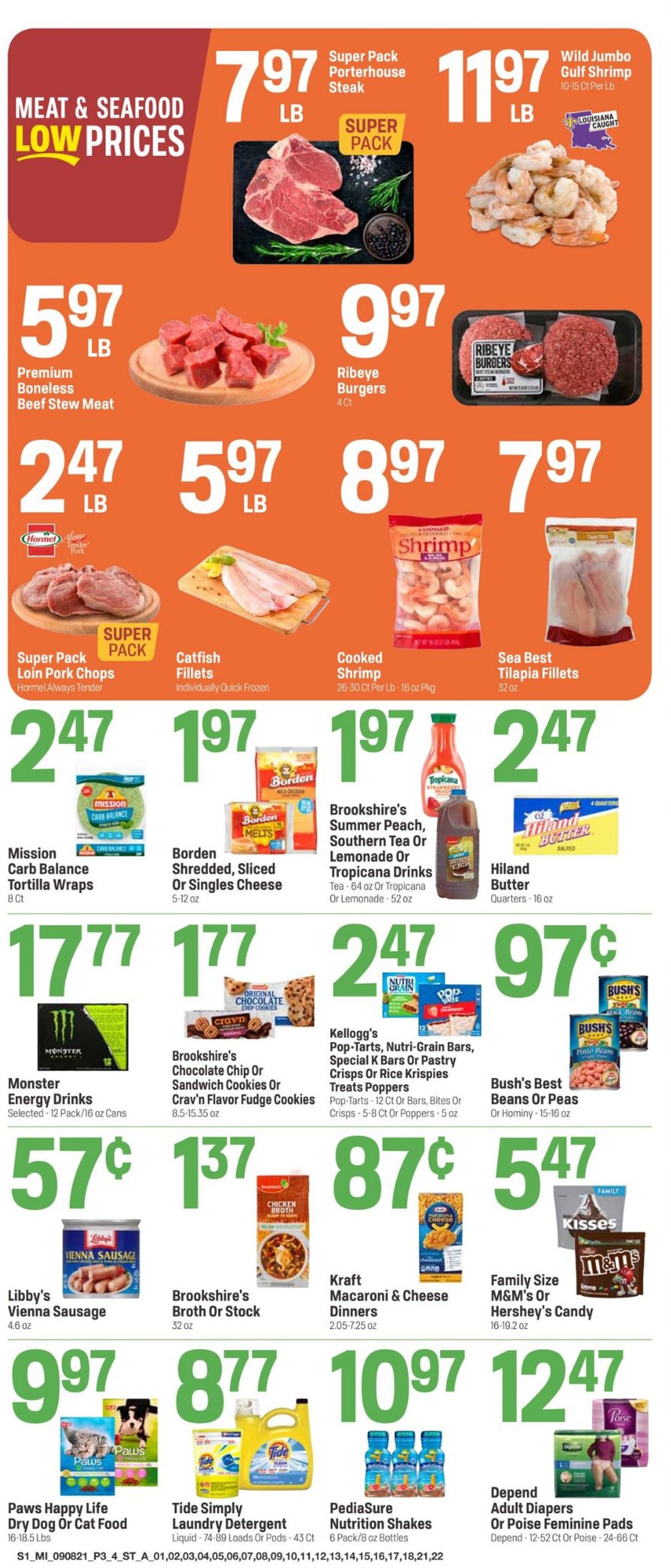 Super 1 Foods Ad from 09/08/2021