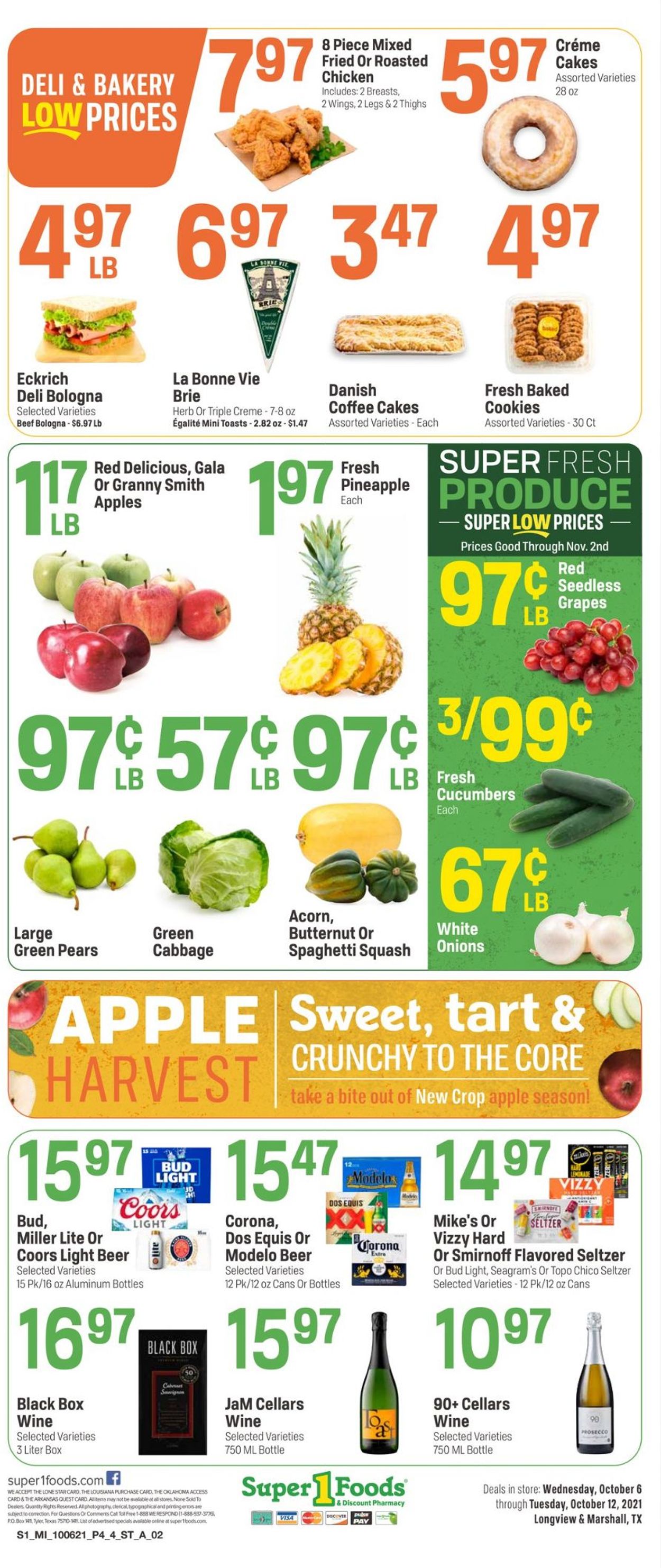 Super 1 Foods Ad from 10/06/2021