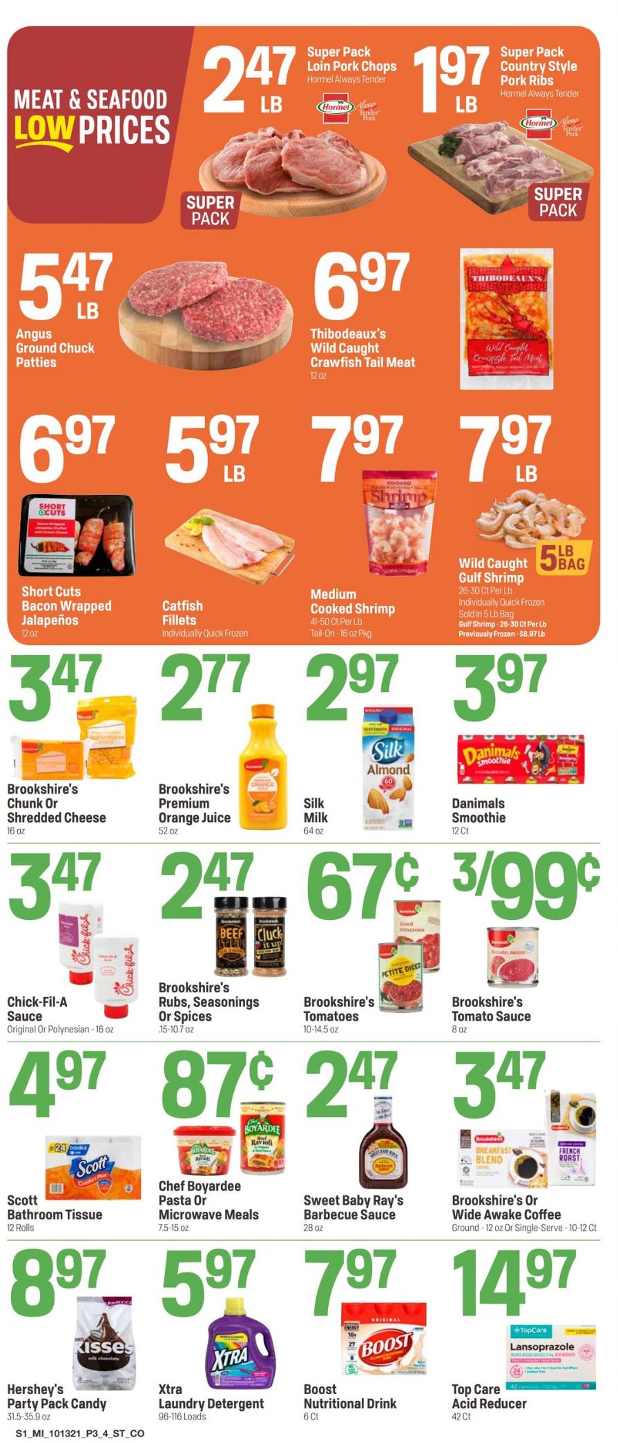 Super 1 Foods Ad from 10/13/2021