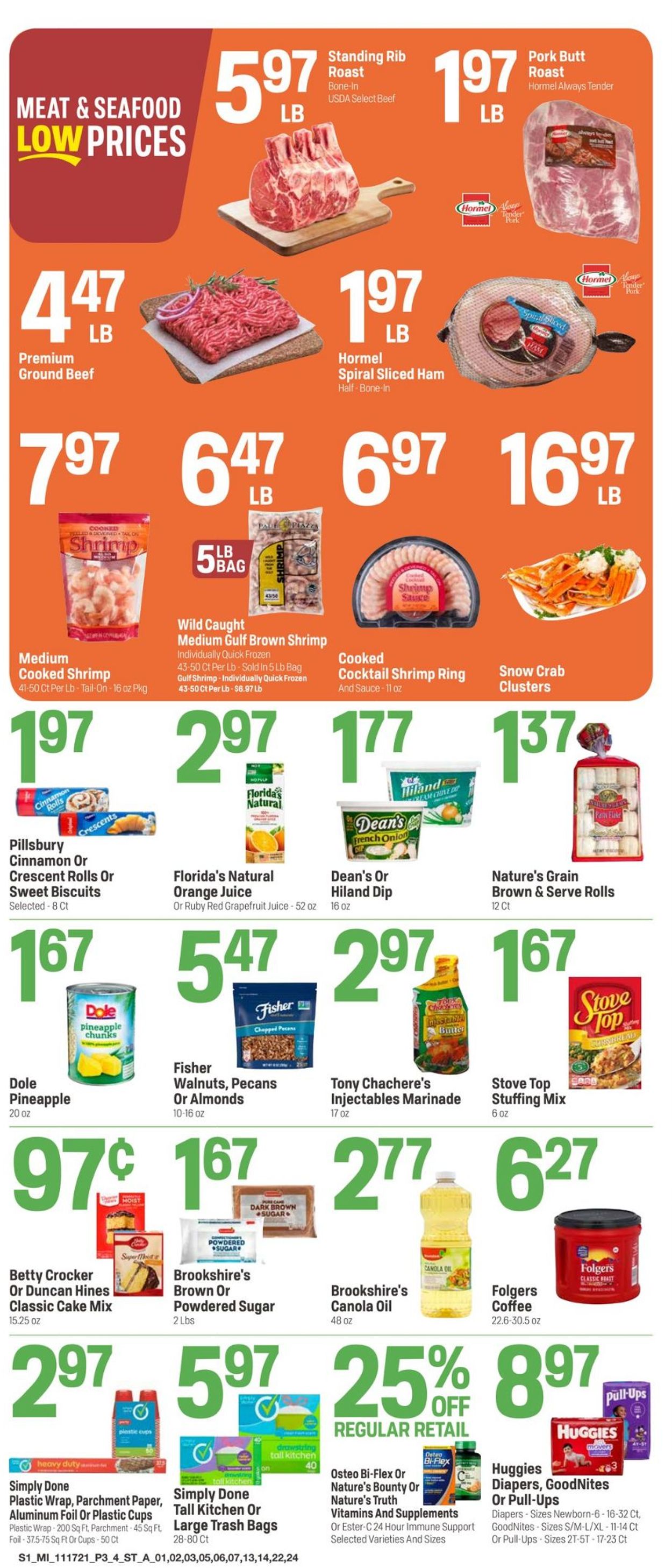 Super 1 Foods Ad from 11/17/2021