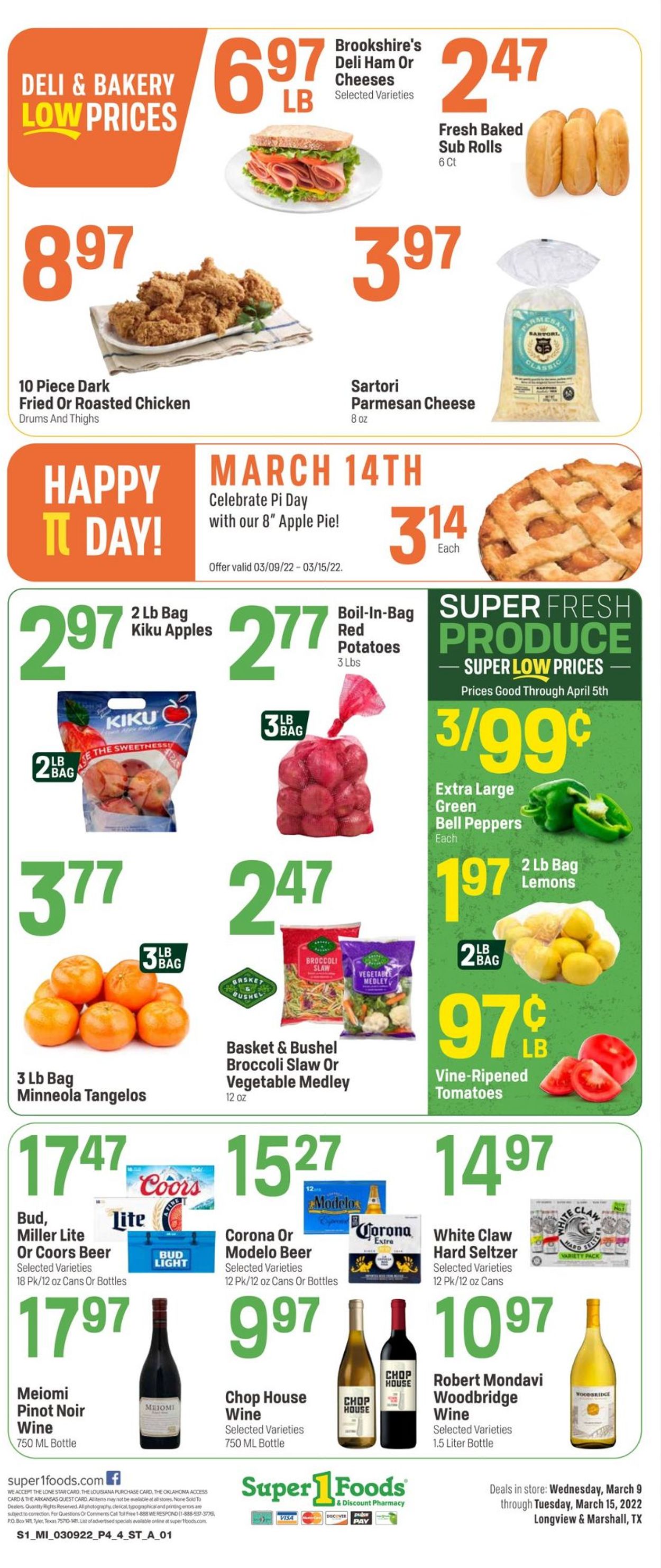 Super 1 Foods Ad from 03/09/2022