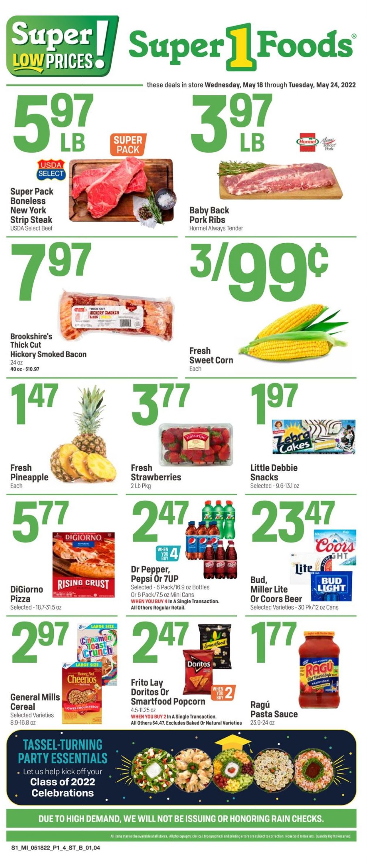 Super 1 Foods Ad from 05/18/2022