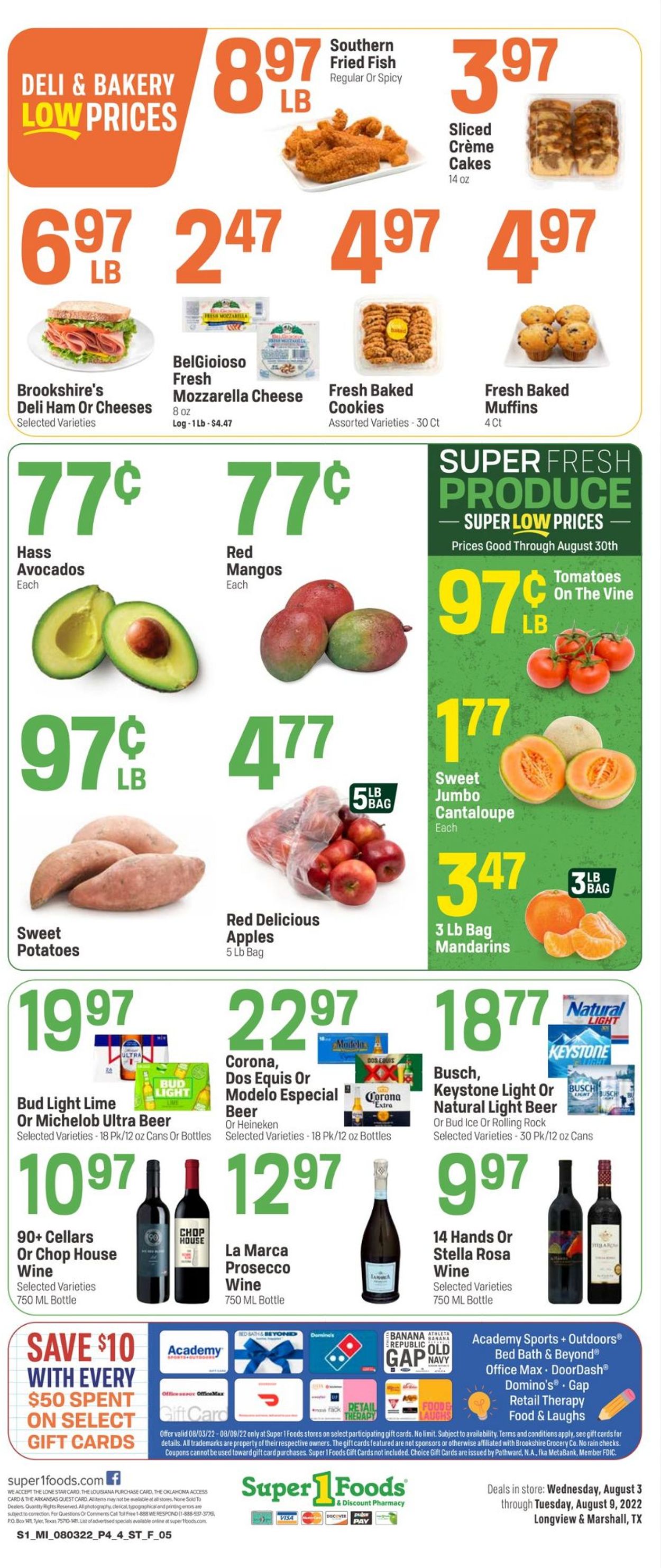 Super 1 Foods Ad from 08/03/2022