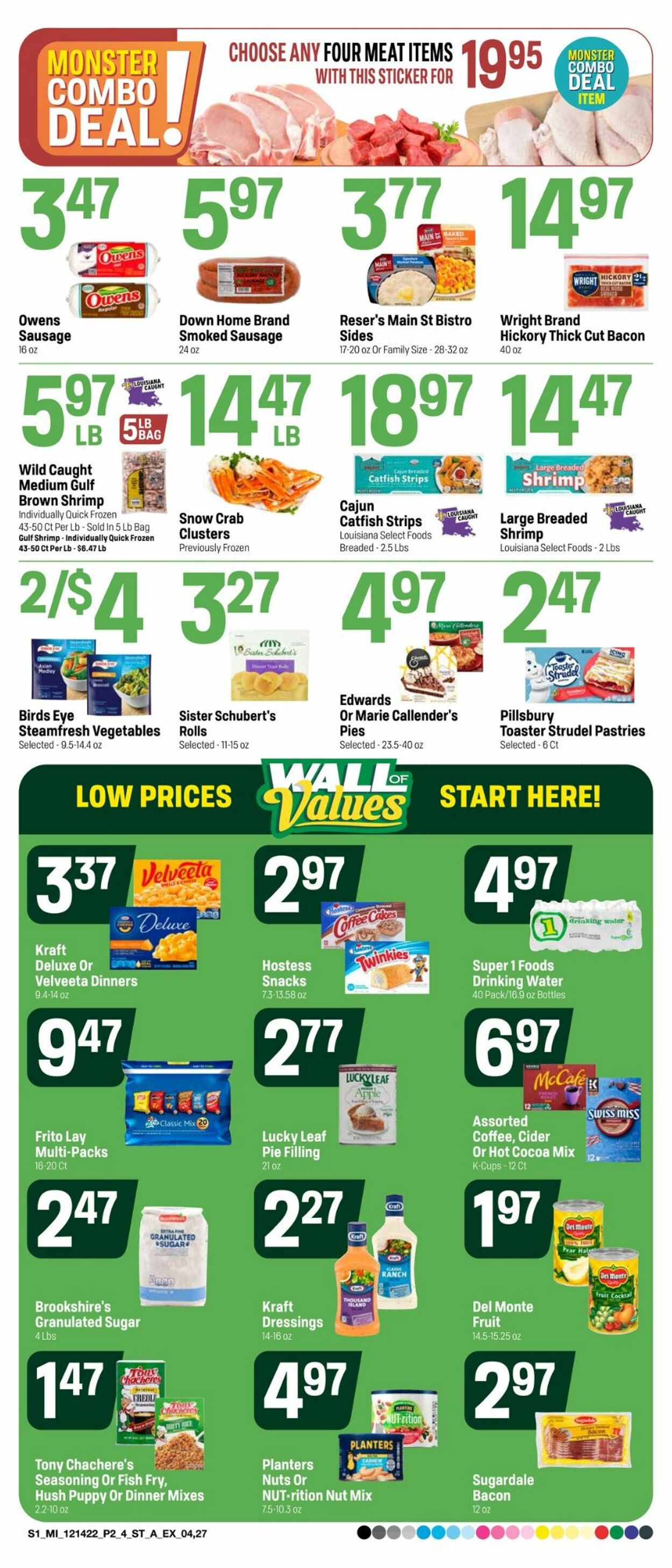 Super 1 Foods Ad from 12/14/2022