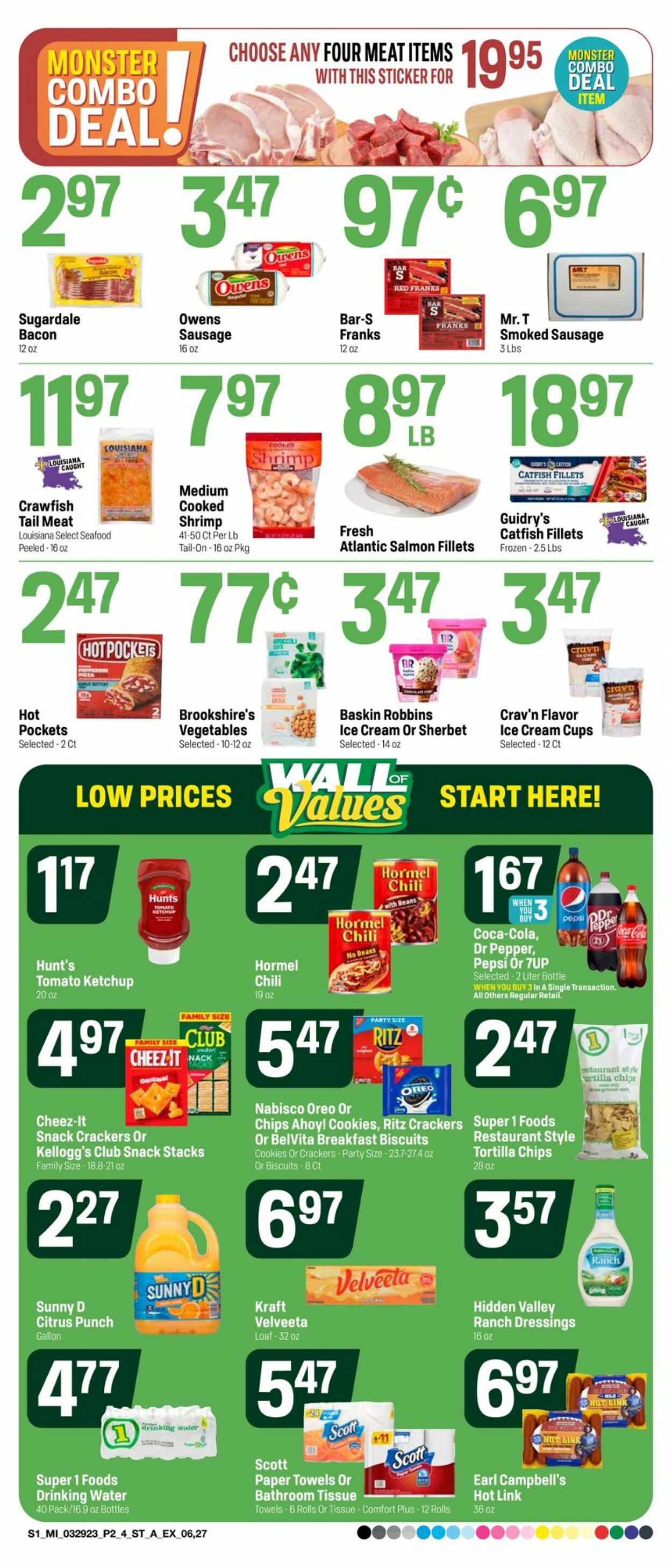 Super 1 Foods Ad from 03/29/2023