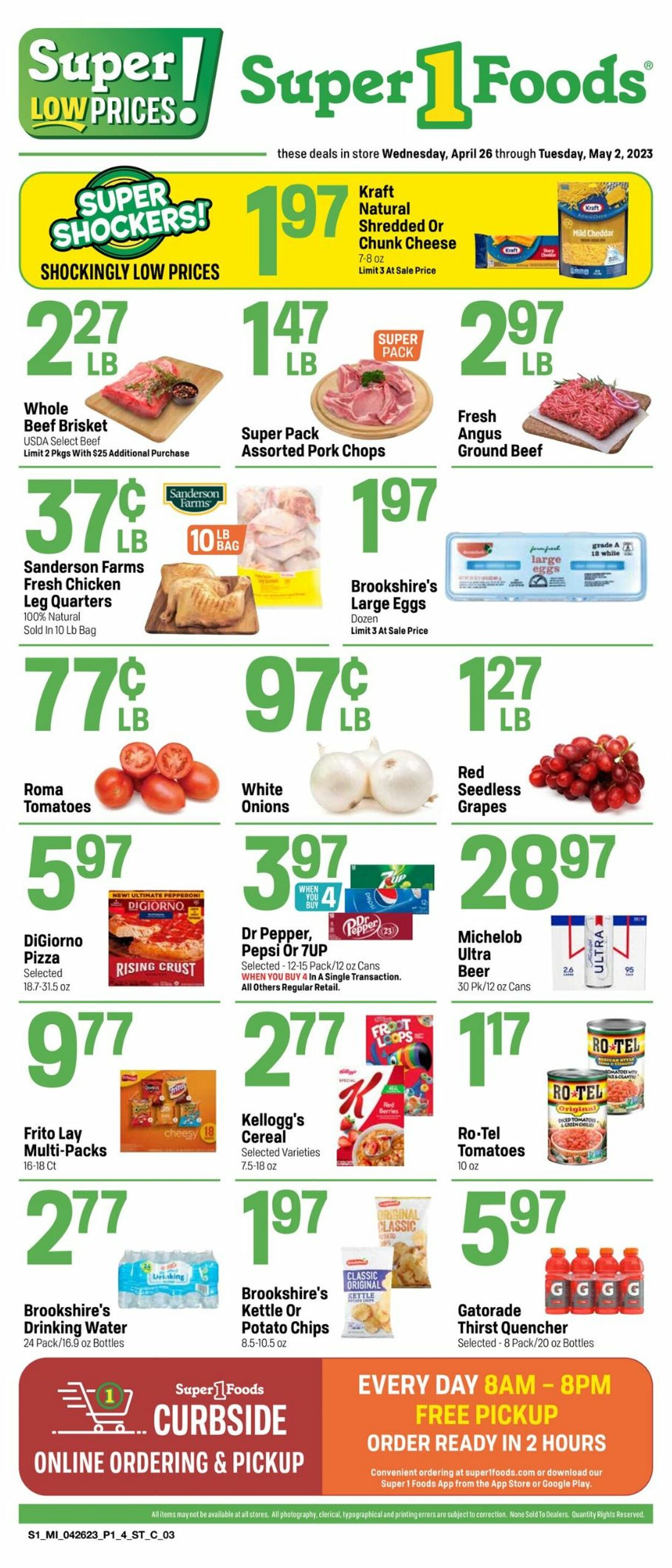 Super 1 Foods Ad from 04/26/2023
