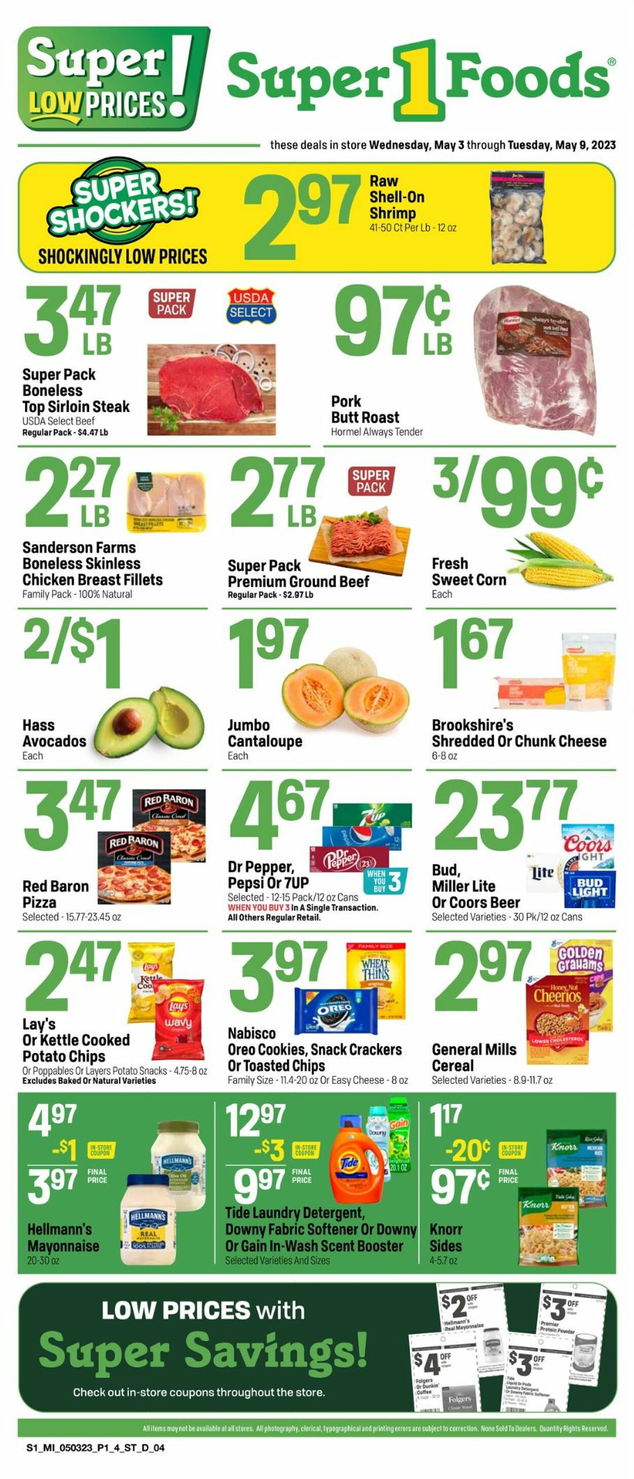 Super 1 Foods Ad from 05/03/2023