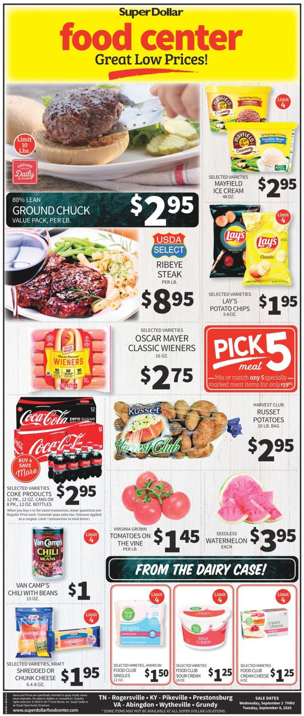 Super Dollar Food Center Ad from 09/02/2020