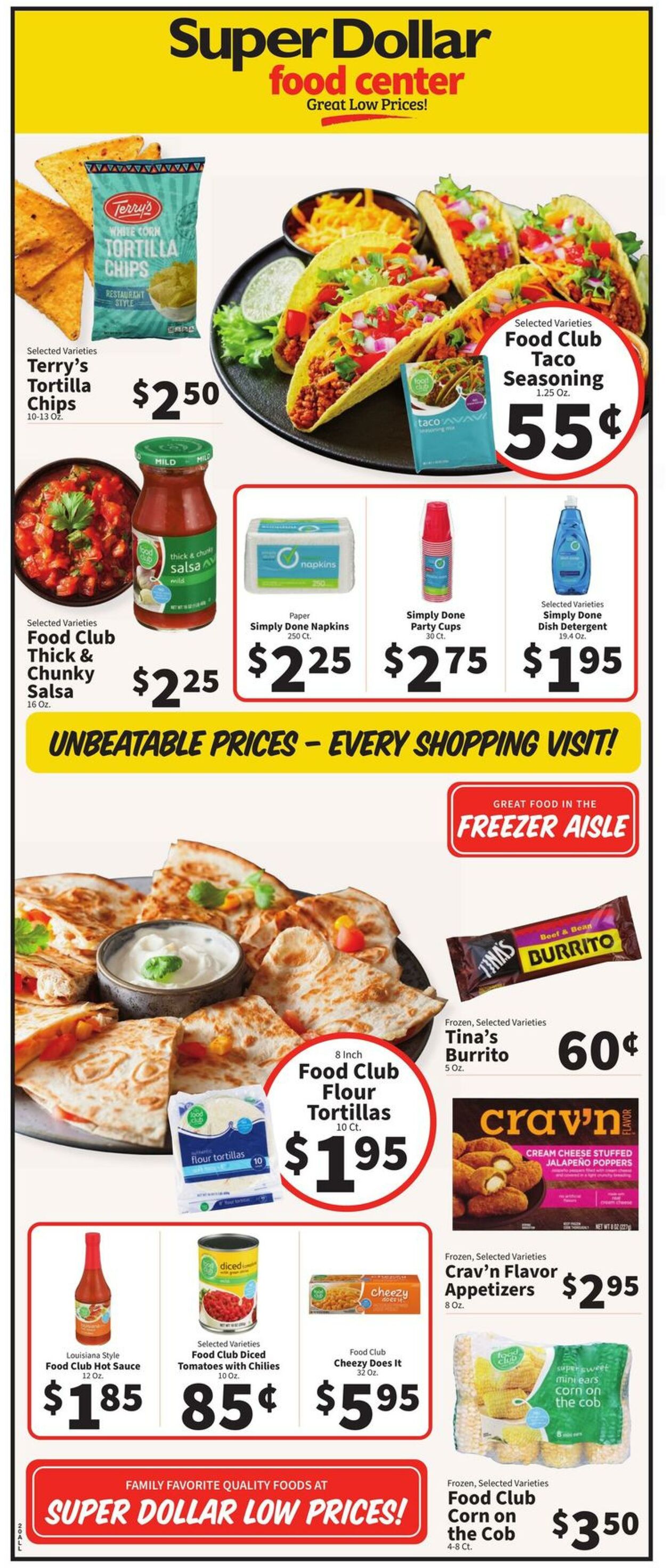 Super Dollar Food Center Ad from 08/09/2023