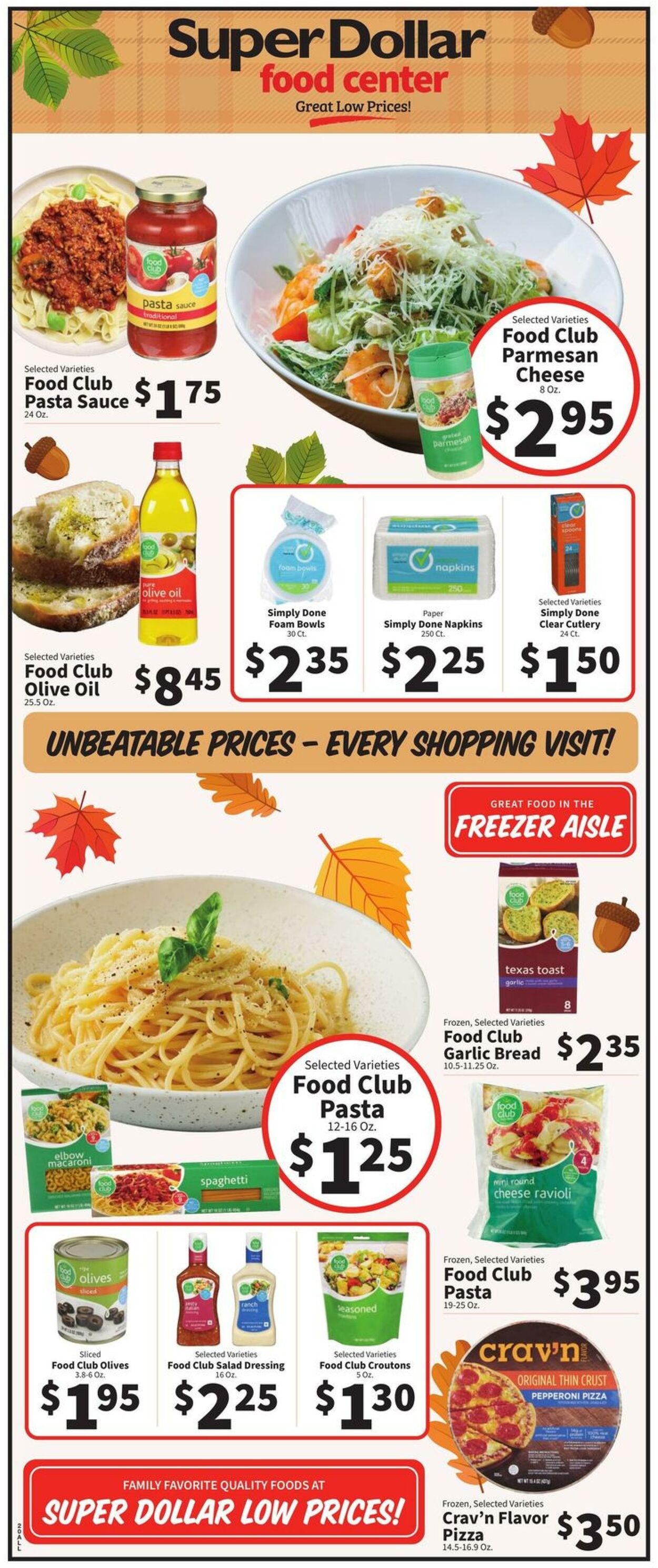 Super Dollar Food Center Ad from 10/18/2023