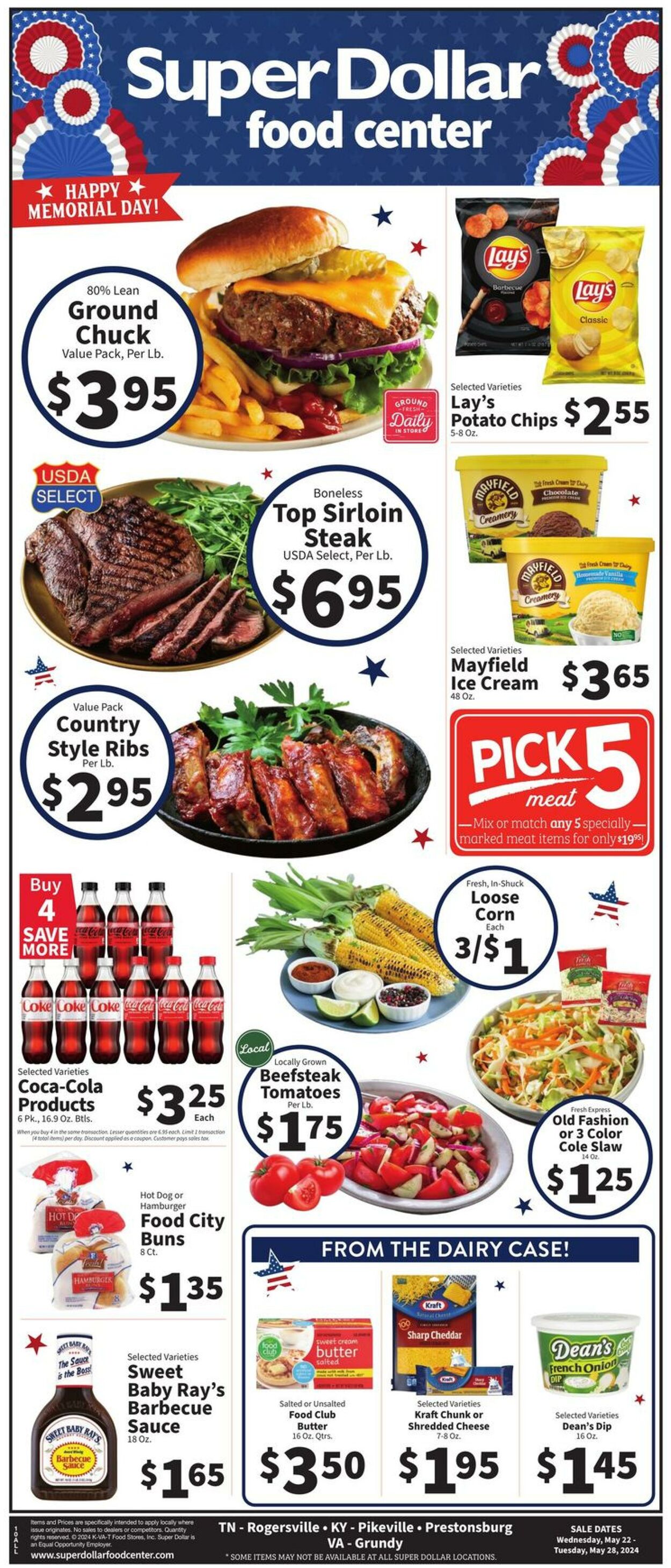 Super Dollar Food Center Ad from 05/22/2024