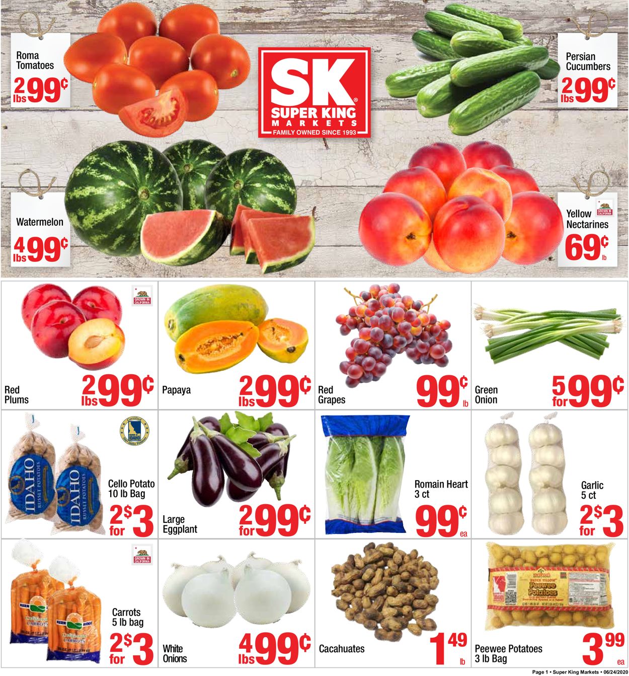 Super King Market Ad from 06/24/2020