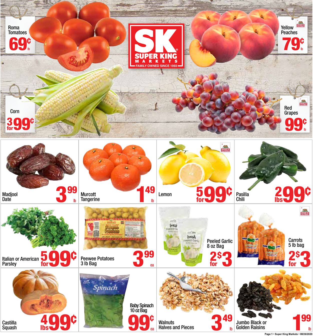 Super King Market Ad from 08/26/2020