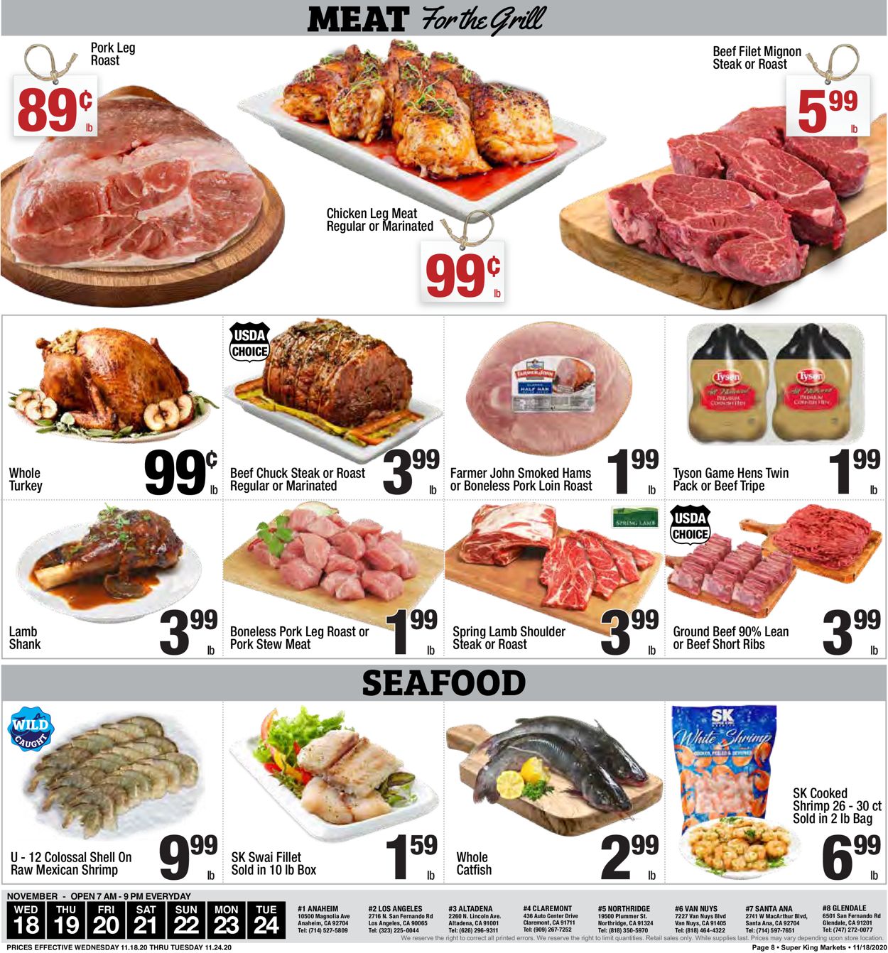 Super King Market Ad from 11/18/2020