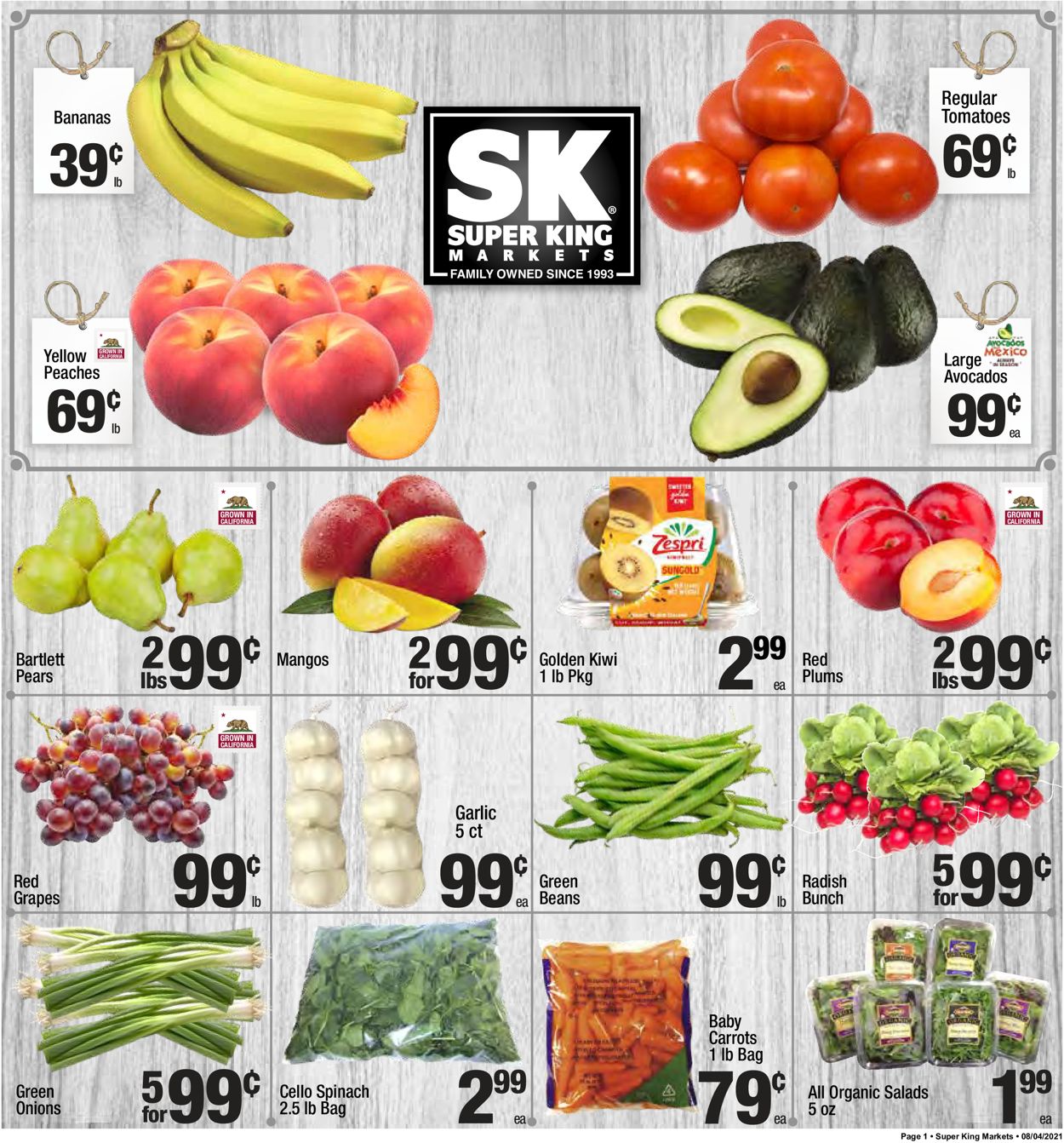 Super King Market Ad from 08/04/2021