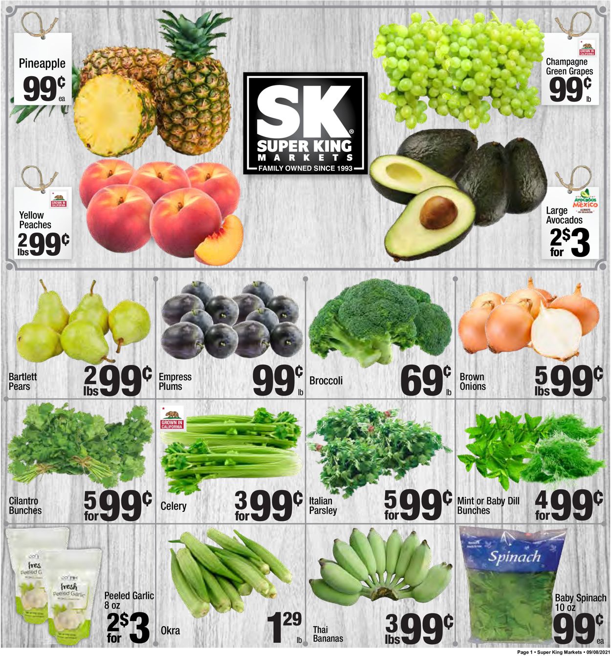 Super King Market Ad from 09/08/2021