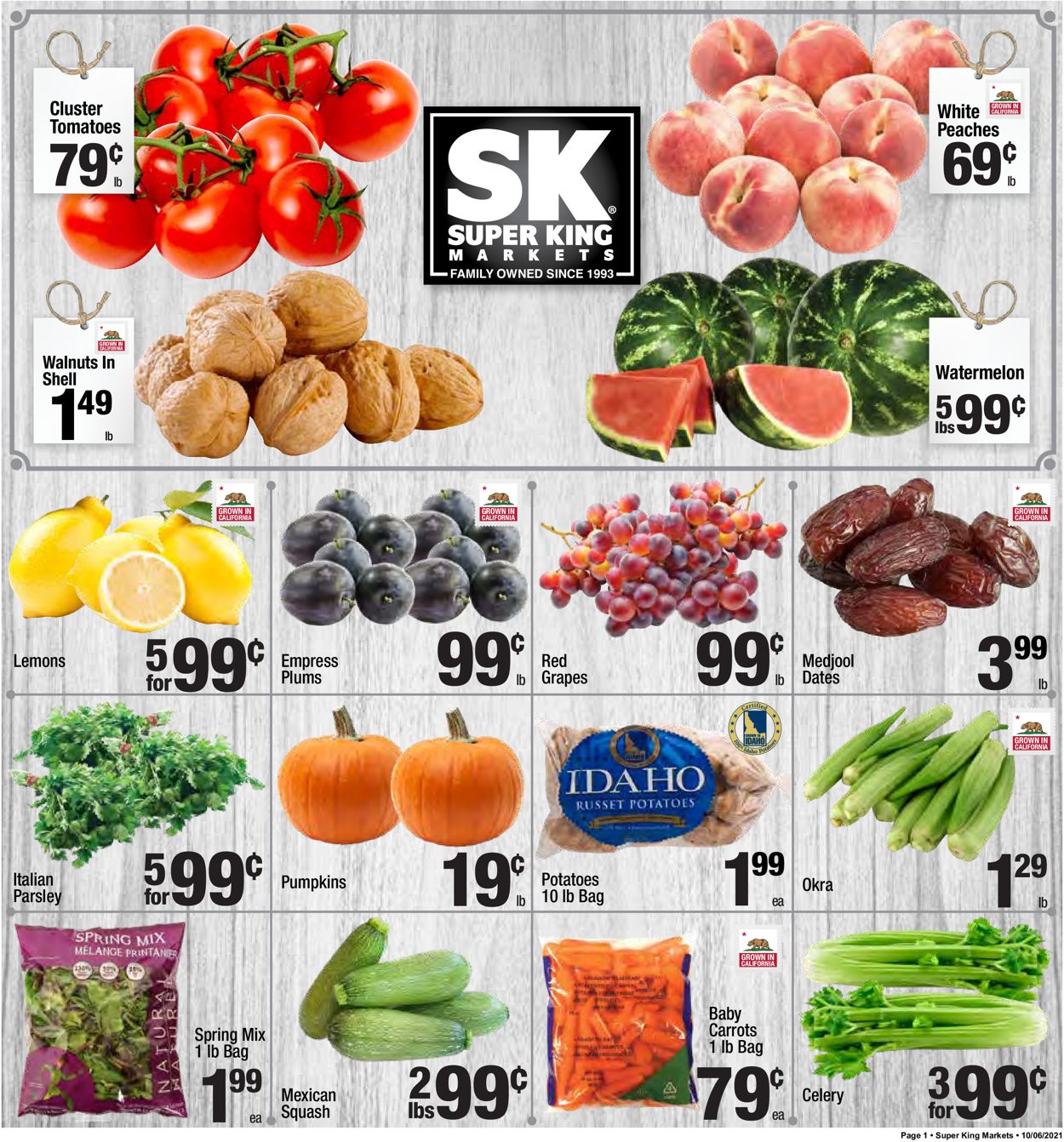 Super King Market Ad from 10/06/2021