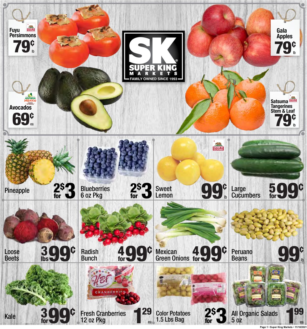 Super King Market Ad from 11/10/2021