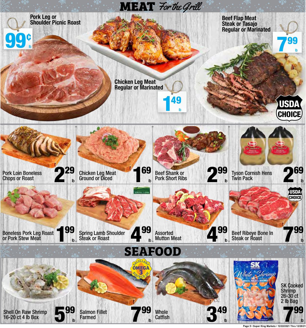 Super King Market Ad from 12/22/2021
