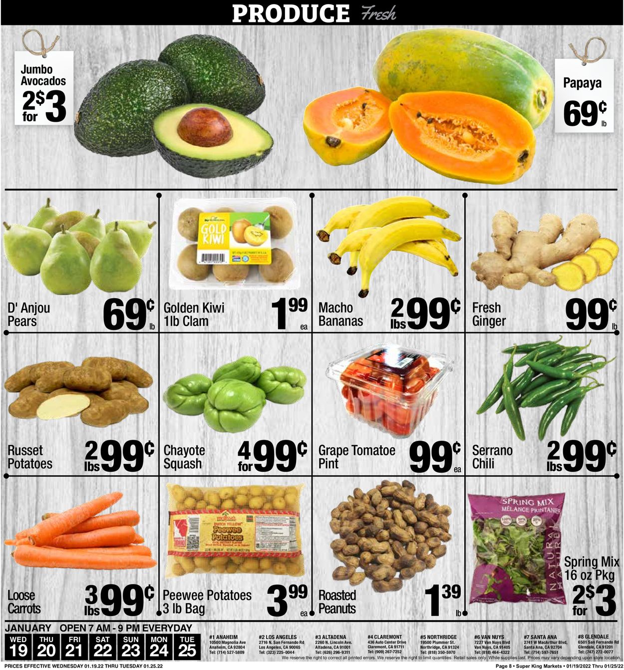 Super King Market Ad from 01/19/2022