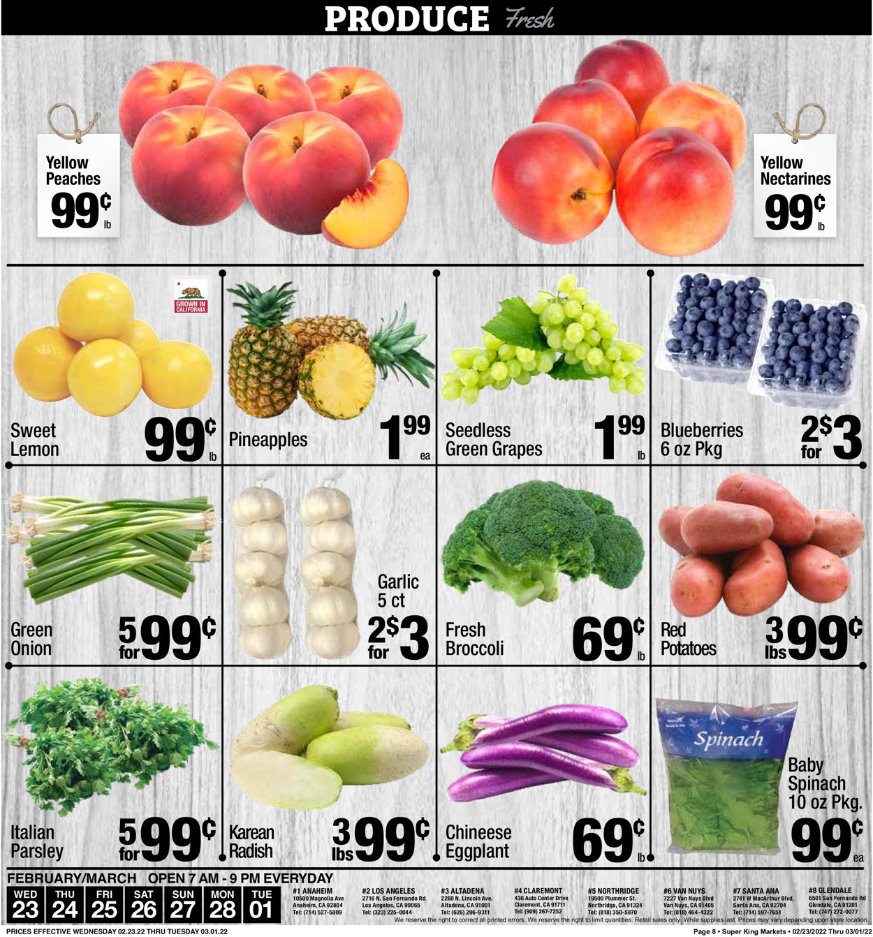 Super King Market Ad from 02/23/2022