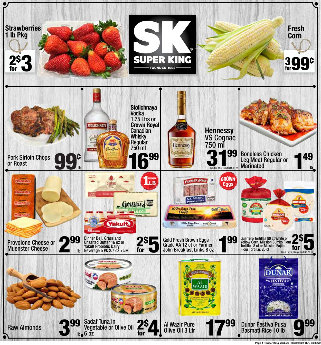 Super King Market Ad from 03/02/2022