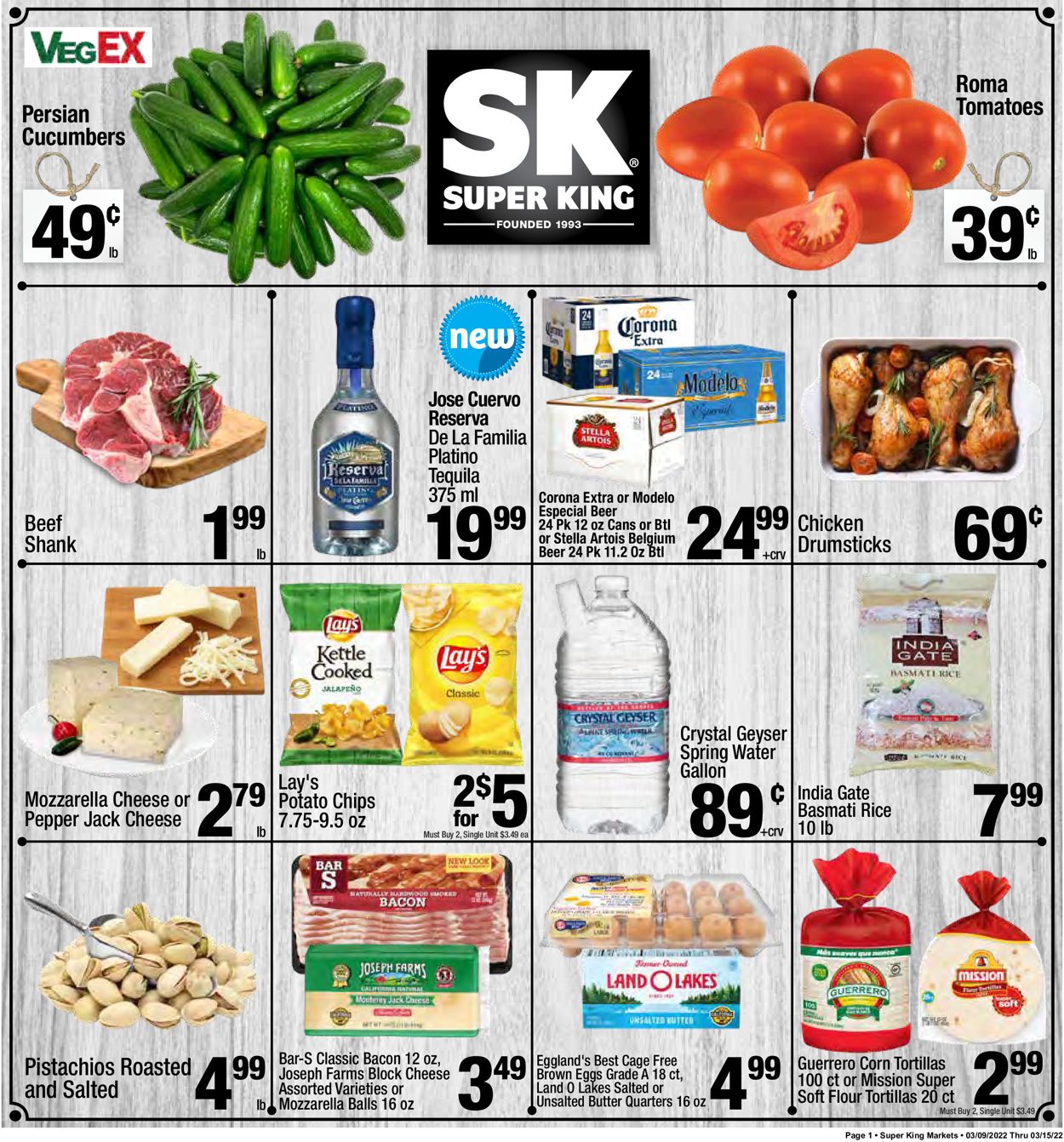 Super King Market Ad from 03/09/2022