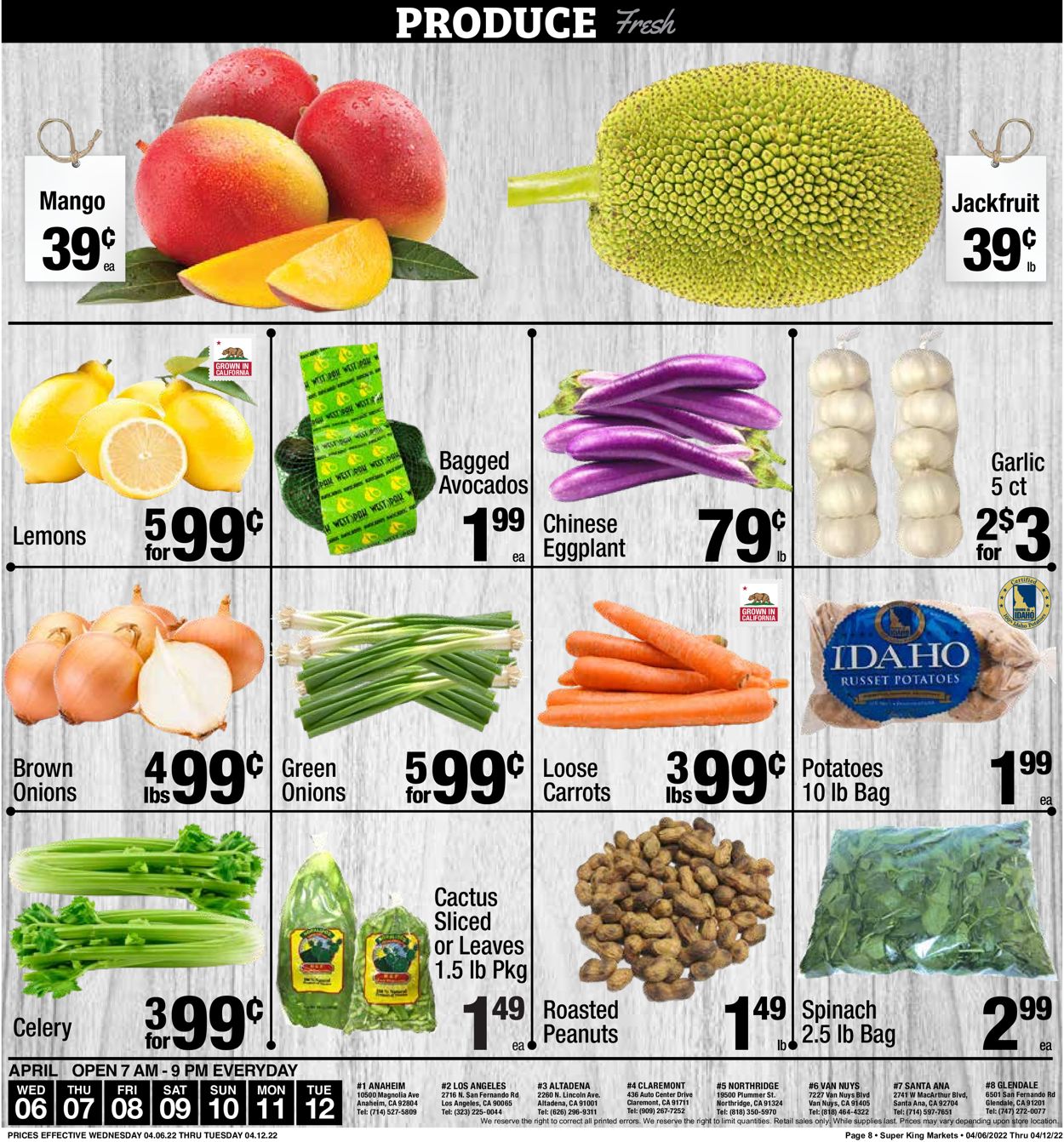 Super King Market Ad from 04/06/2022