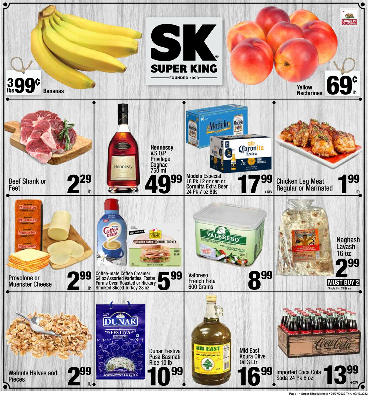 Super King Market Ad from 09/07/2022
