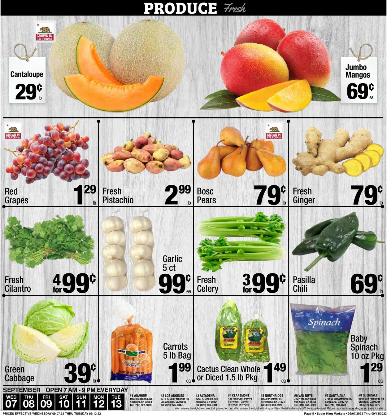 Super King Market Ad from 09/07/2022