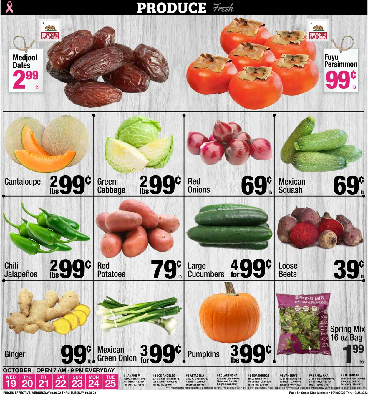 Super King Market Ad from 10/19/2002